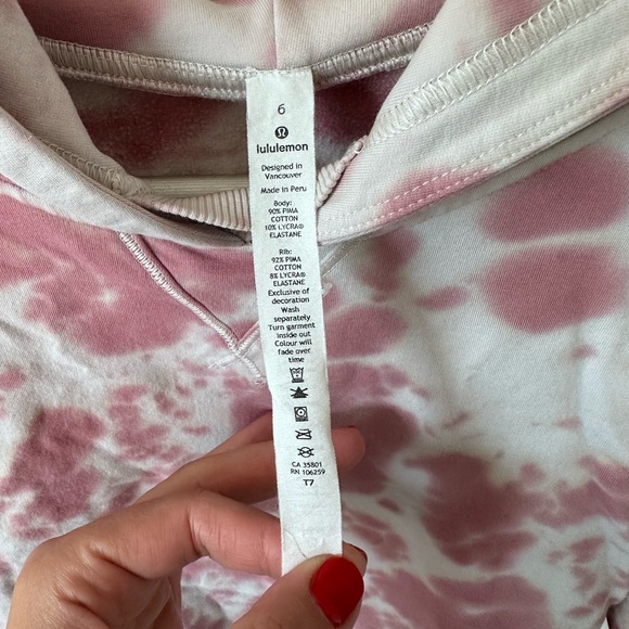 Lululemon all yours hoodie tie dye *fleece - Picture 4 of 4
